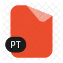 Pt - microsoft powerpoint file  Icon