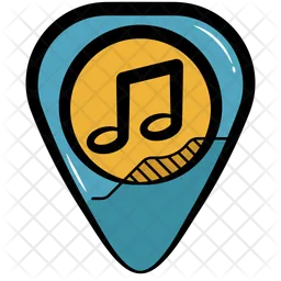 Púa de guitarra  Icono