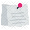 Postit Carta Documento Icon