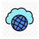 Public Cloud Computing Icon