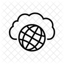Public Cloud Computing Icon