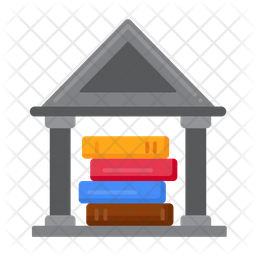Public Library Icon - Download in Flat Style