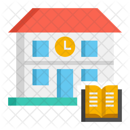 Public Library Icon - Download in Flat Style