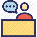 Public Speaker Speech Conference Icon