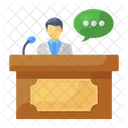 Lecturer Orator Spokesman Icon