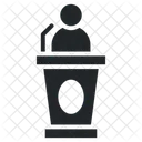 Speaker Podium Person Icon