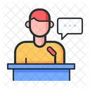 Public Speaker Conference Speaker Icon