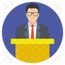 Public Speaker Orator Icon
