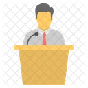 Public Speaker Lecture Icon