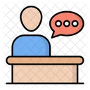Public Speaker Speech Conference Icon