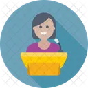 Public Speaker Female Icon