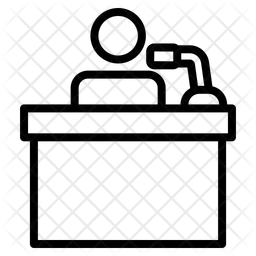 대중 연설  아이콘