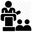 Public Speaking Political Speech Candidate Speech Icon