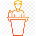 Public Speaking Communication Skills Presentation Icon