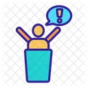 Public Speech Action Icon