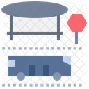 Public Transport Bus Bus Station Icon