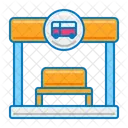 Public Transport Stop Bus Stop Bus Icon