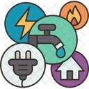 Public Utilities Water Electricity Icon