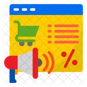 Publicidad de compras en línea  Icon