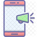 Movil Marketing Publicidad Icono