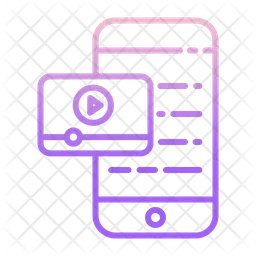 Vídeo de publicidad móvil  Icono