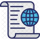 Content Document Globe Icon