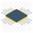 Puce De Processeur Circuit Integre Puce Informatique Icône