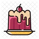 Pudding Cupcake Cake Icon