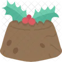 Pudding Christmas Cake Icon