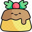 Pudding Kawaii Christmas Icon