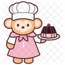 Monkey Baker Chef Icon