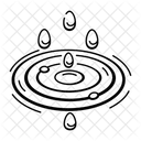Puddle Wavelets Wet Spot Icon
