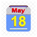 Mayo Calendario Fecha Icono