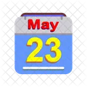 Mayo Calendario Fecha Icono