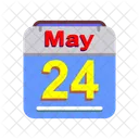 Mayo Calendario Fecha Icono