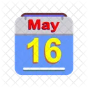 Mayo Calendario Fecha Icono