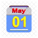 Mayo Calendario Fecha Icono