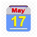 Mayo Calendario Fecha Icono