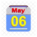 Mayo Calendario Fecha Icono