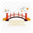 Puente Pegatina Japones Icono