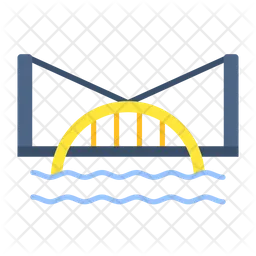 Puente de agua  Icono