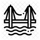 Mar Puente Paisaje Icono