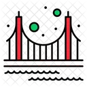 Puente de puerta de oro  Icono