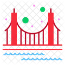 Puente de puerta de oro  Icono
