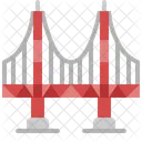 Puente de puerta de oro  Icono