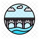 Puente Inundado Botas Calzado Icono