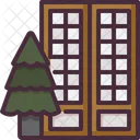 Puerta Puertas Arbol De Navidad Icono