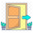 Puerta abierta  Icono