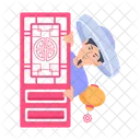 Puerta asiática  Icono
