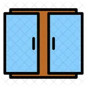 Puerta Corredera Abierta Puerta Icono